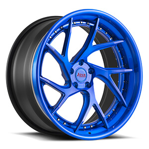 black and blue rims