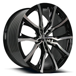 black machined wheels