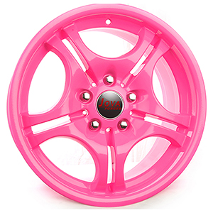 pink car wheels