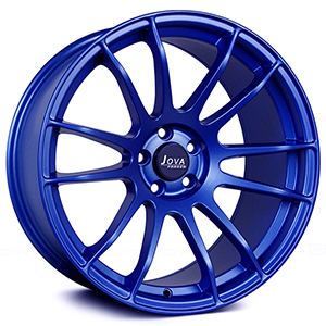 blue car wheels