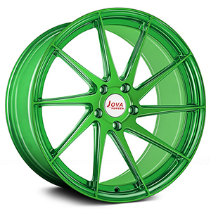 green wheel rims