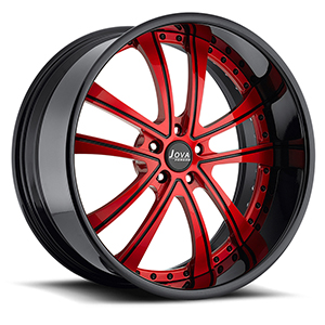 black and red rims