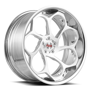 silver machined wheels 