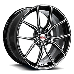 black car alloy wheels
