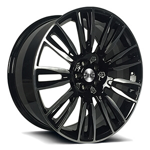 black machined wheels 21x9.5