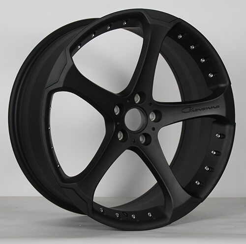 monoblock forged wheels with rivets
