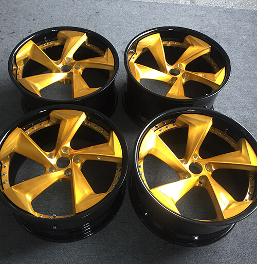black and gold wheels