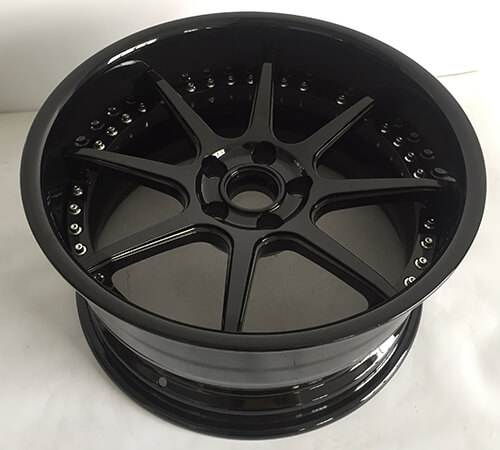 2 piece forged wheels with rivets