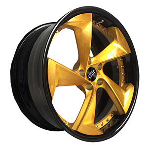 black and gold forged wheels