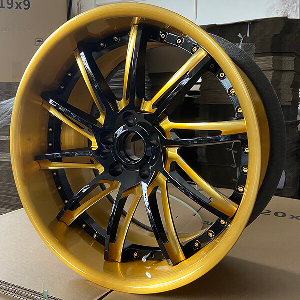 black and gold wheels