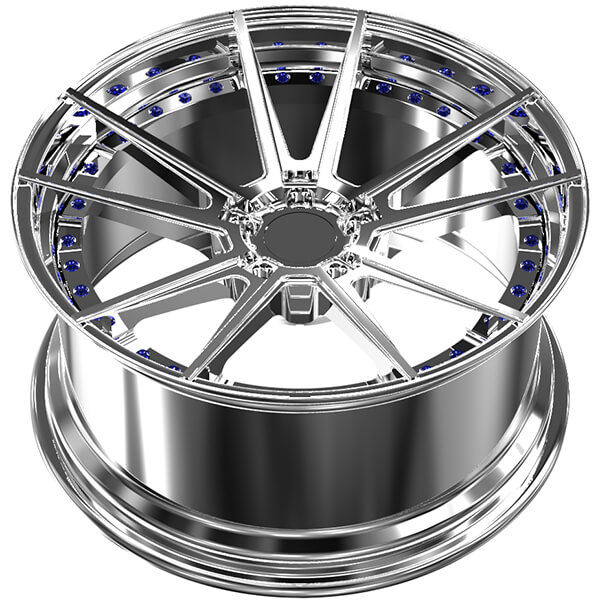 polished aluminum wheels