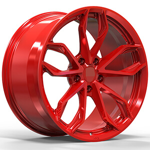 porsche red wheels
