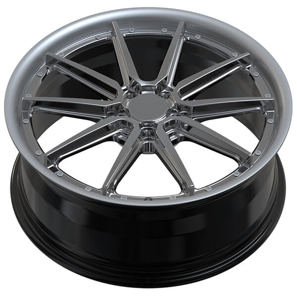 monoblock wheels with rivets