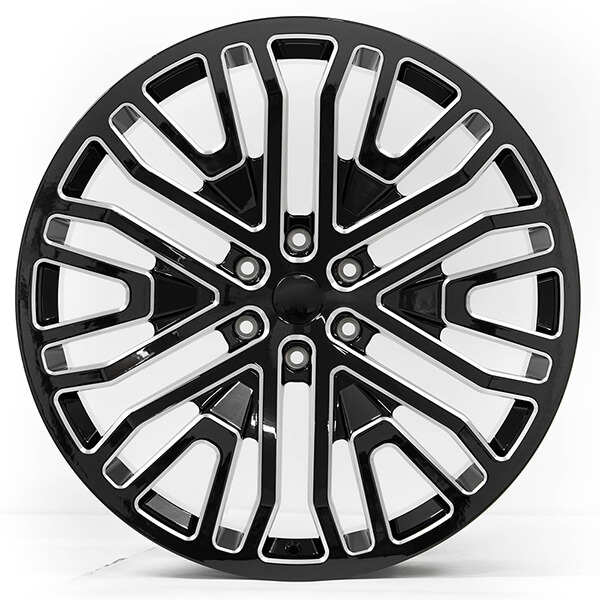 chevy tahoe black wheels with milling windows