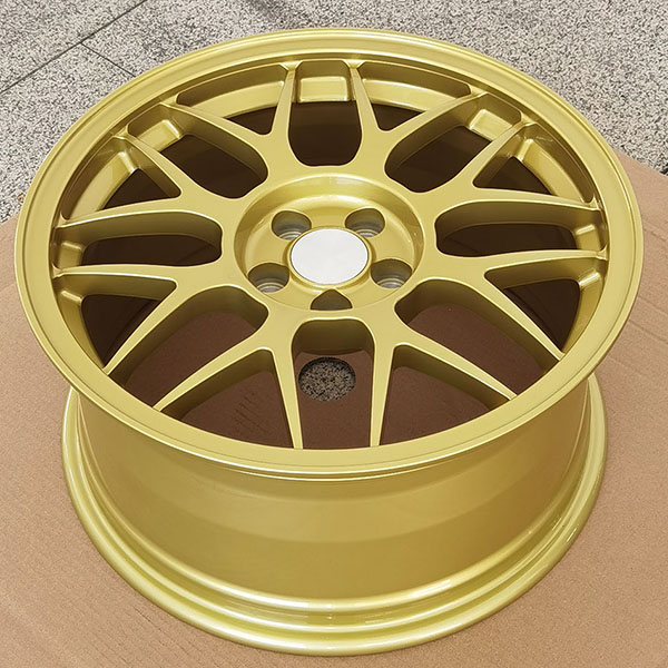 Subaru Impreza gold wheels