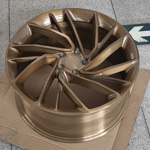 coffee gold brushed wheels