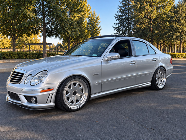 Custom forged wheels on W211 E63 AMG