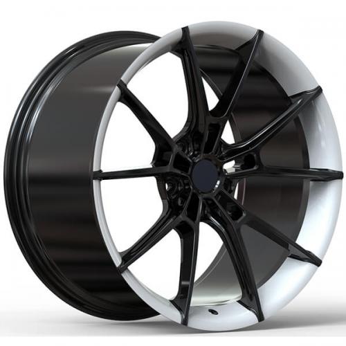 black rims with white lip